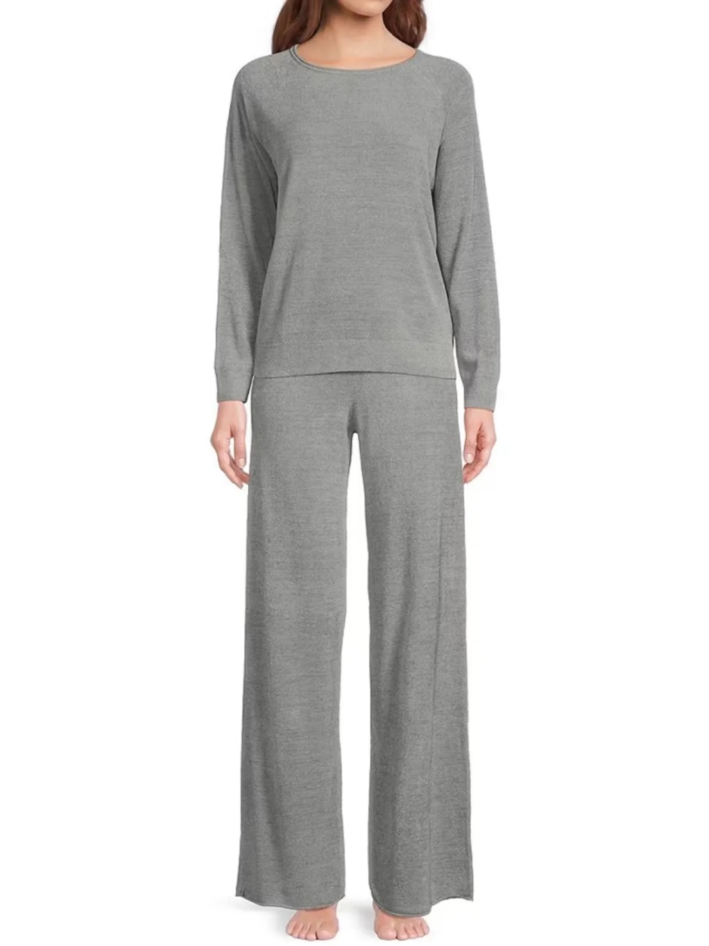 Barefoot Dreams Cozychic Ultra Lite Jersey Pullover Wide Leg Lounge Pant Set
